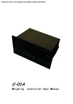 XK-3101-C-01A Indicator and Weigh controller user